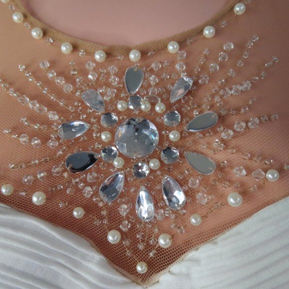 FRANK LYMAN - DESIGNER DRESS - WEDDING, COCKTAIL, PARTY - SIZE 10 - STUN… - Picture 9 of 11